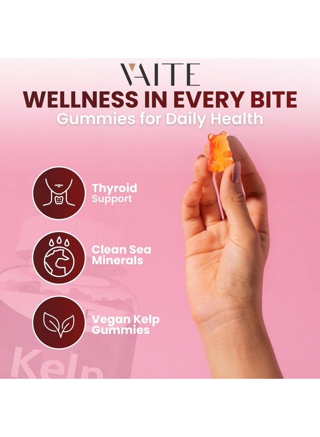 VAITE Kelp Supplement 1000mg - Iodine Formula with Fucus, Marine Trace Minerals, Seaweed-Derived Plant-Based Gummies, Vegan-Friendly, Gluten-Free, Non-GMO, 60 Chewables for Women and Men, Daily Use - Image 2