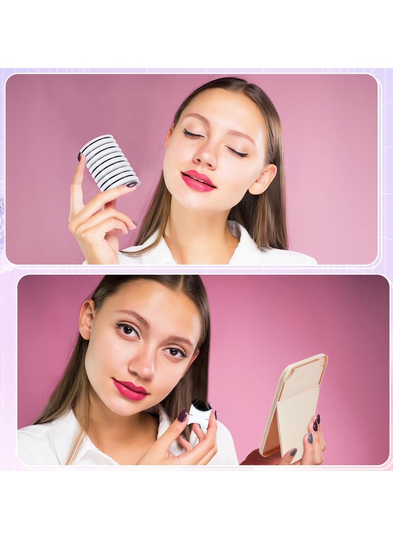 SYOSI شرائط رموش صناعية لاصقة ذاتياً، قابلة لإعادة الاستخدام، بدون غراء، لاصقة تدوم طويلاً، مناسبة لمعظم شرائط الرموش الصناعية، 1 قطعة 10 قطع، 6 قطع 1 مجموعة، بإجمالي 60 قطعة. - Image 5