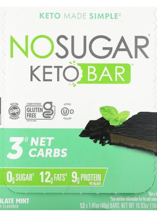 Keto Bar Chocolate Mint 12 Bars 1.41 oz (40 g) Each - pzsku/ZB7E724D2002F1E5247DCZ/45/_/1730767306/3046f677-444c-4ad0-bfad-44379e23aa40