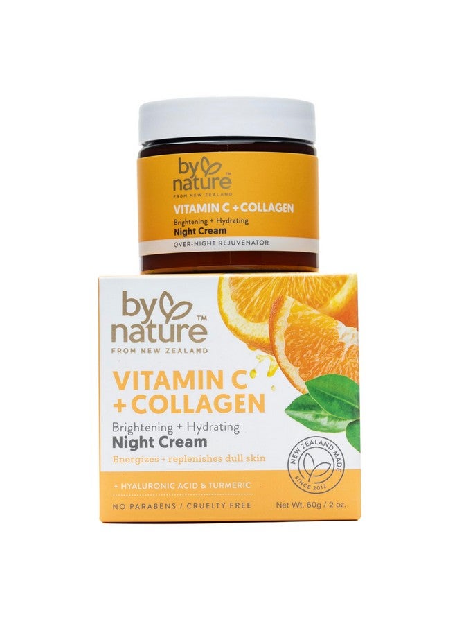 باي نيتشر كريم ليلي مرطب ومفتح للبشرة يحتوي على فيتامين سي والكولاجين - Image 1