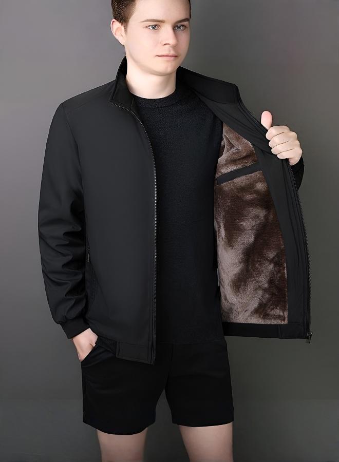 Men's Warm Casual Jacket with Cozy Lining - Image 1