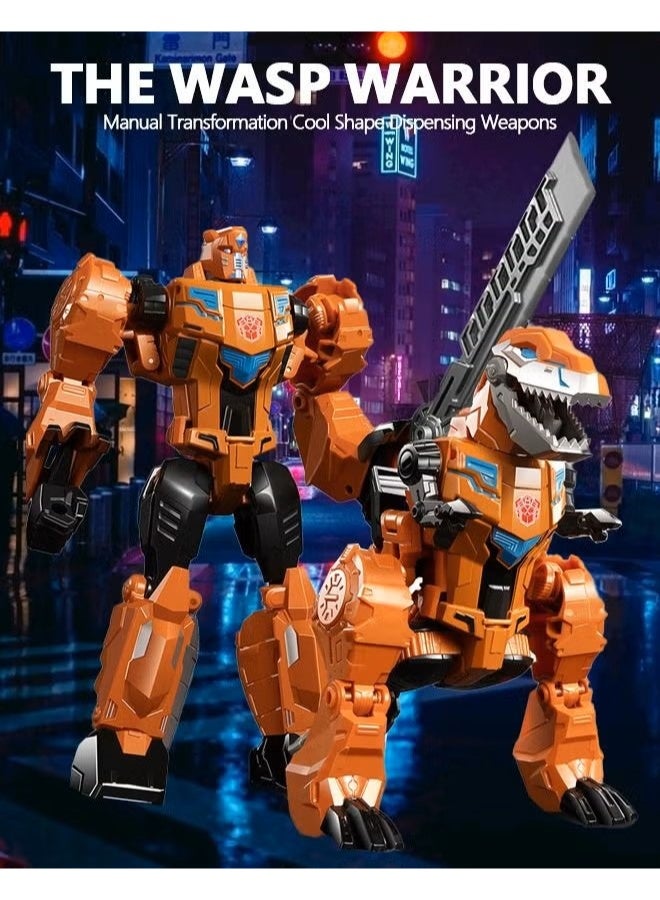 Deformation Robot Toy, Deformed Car Robot Toys, Action Figure Deformation Car Model, Portable Alloy Deformation Robot Toys Gift for Kids-Grimlock - Image 4