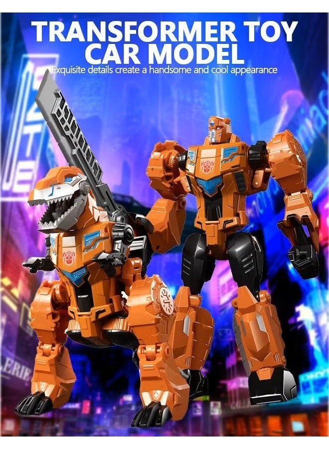 Deformation Robot Toy, Deformed Car Robot Toys, Action Figure Deformation Car Model, Portable Alloy Deformation Robot Toys Gift for Kids-Grimlock - Image 2