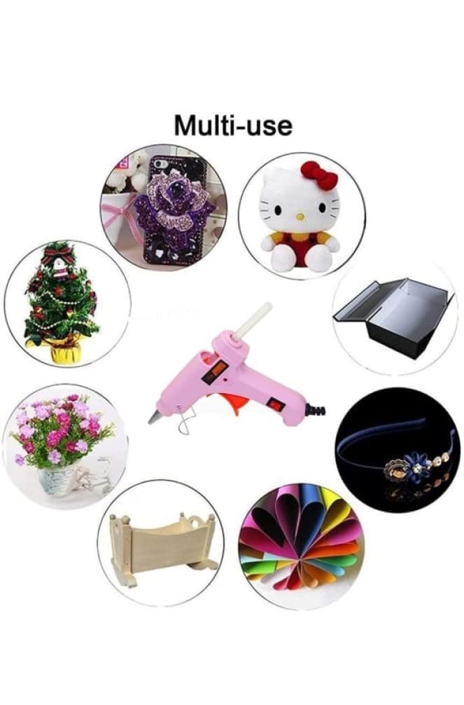 Crown Electric Glue Gun 20 Watt pack of 1pcs with 5 pcs 7mm hot glue sticks usefule for art craft work  - Image 4