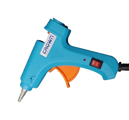 Crown Electric Glue Gun 20 Watt pack of 1pcs with 5 pcs 7mm hot glue sticks usefule for art craft work  - Image 2