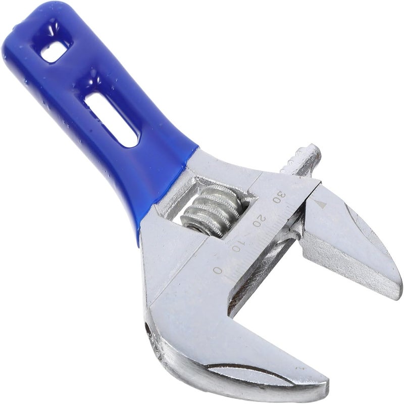 Large Opening Adjustable Plumbing Wrench Multifunctional Bathroom Sink Faucet Tool Industrial Grade 6-inch Hand Tool for Tight Spaces and Pipe Fittings - Image 1