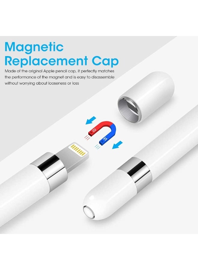 FIRST PRO Replacement Cap, Charging Adapter and Pencil Tips Compatible with Apple Pencil 1st Generation Accessory Kit for iPad Writing, Drawing and Note Taking 4 Piece Set - Image 4