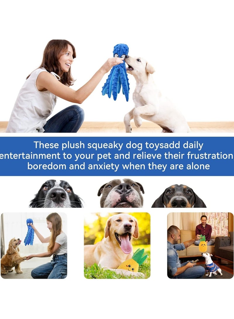 2 Pack Squeaky Dog Toy, No Stuffing, Interactive Dog Toy, Indestructible Chew Toys for Puppies, Teeth, Small, Medium and Large Dogs - Image 2