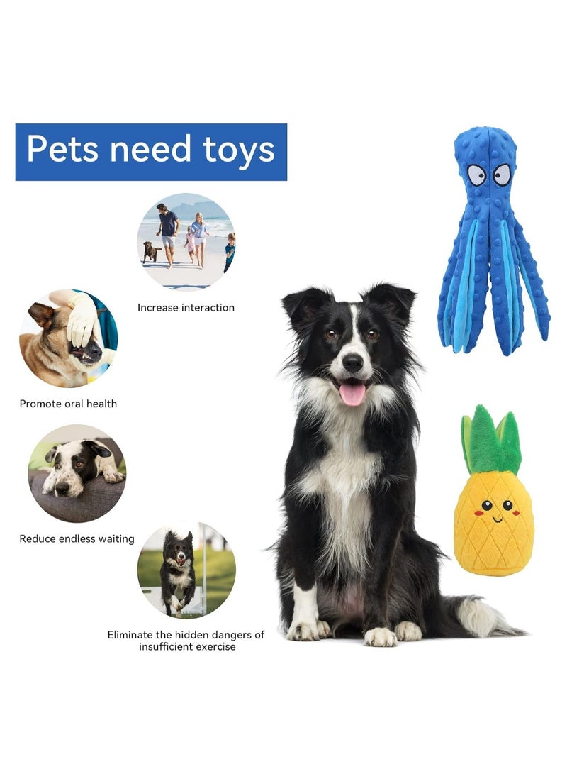 2 Pack Squeaky Dog Toy, No Stuffing, Interactive Dog Toy, Indestructible Chew Toys for Puppies, Teeth, Small, Medium and Large Dogs - Image 5