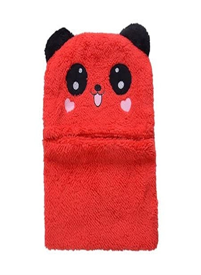 V3E Baby Boy's & Girl's Cute Panda Animal Beanie Hat Hooded Scarf Fleece Cap Balaclava (Red)-(2-4 Year) - Image 5