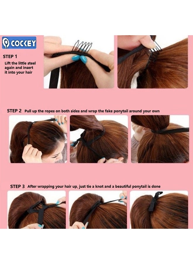 COCKEY Wavy natural lace wig, black female natural water wave synthetic fiber wig, curly hair suitable for daily dates, family gatherings, comfortable (50 cm) - Image 3