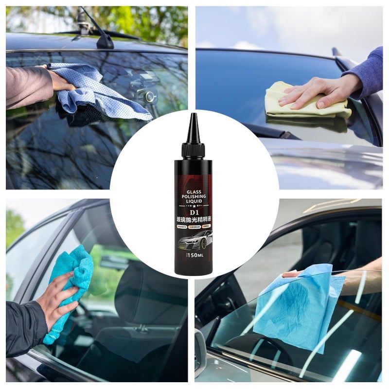 Car Glass Polish Liquid Windshield Scratch Remover High Gloss Cleaner Safe Driving - Image 5