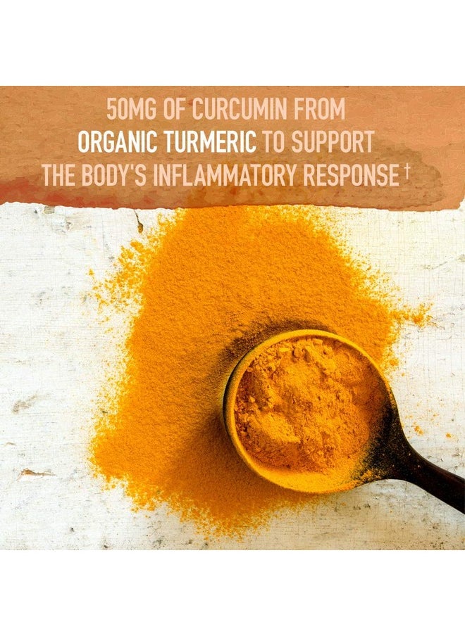 Garden of Life - Mykind Organics Turmeric Booster Inflammatory Response Powder 30 Servings 50Mg Curcumin (95% Curcuminoids) & Probiotics Organic Nongmo Vegan & Gluten Free Herbal Supplements - Image 1