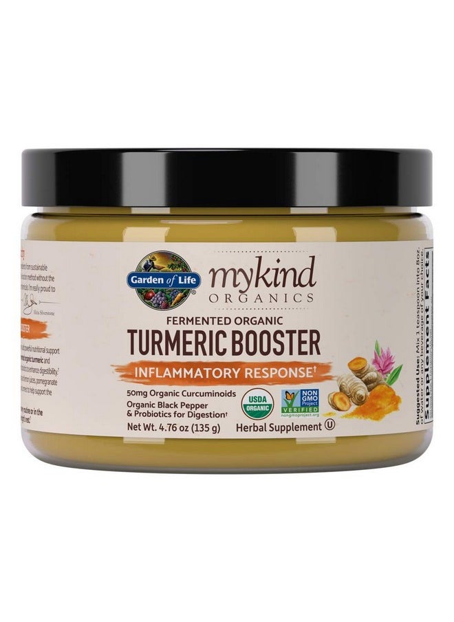 Garden of Life - Mykind Organics Turmeric Booster Inflammatory Response Powder 30 Servings 50Mg Curcumin (95% Curcuminoids) & Probiotics Organic Nongmo Vegan & Gluten Free Herbal Supplements - Image 1