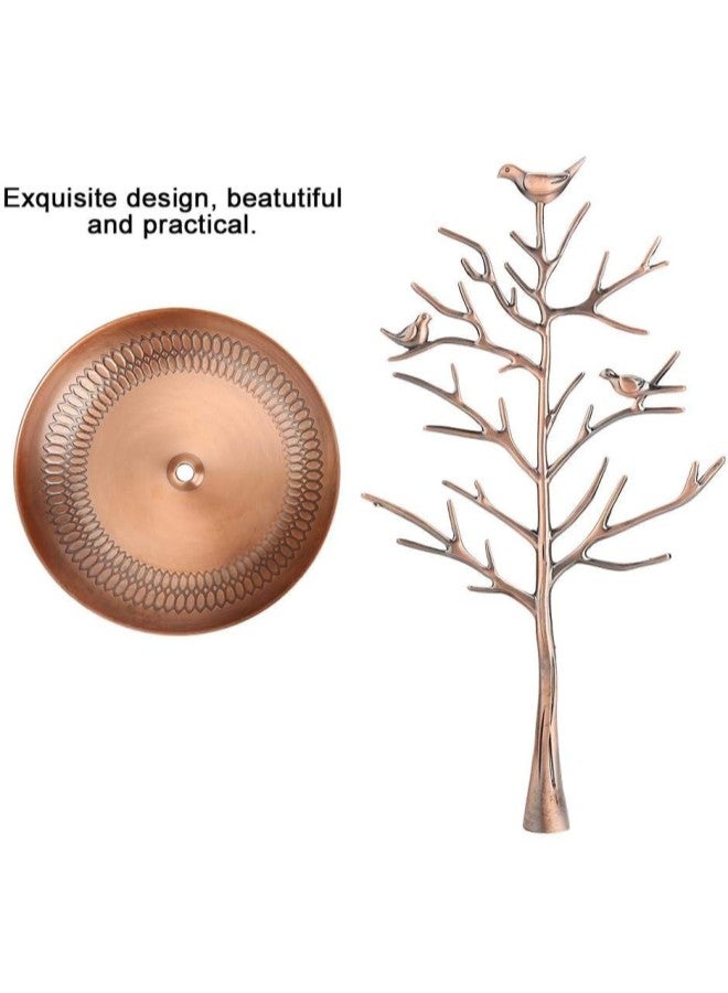 Jewelry Hanger Stand, Exhibitor for jewels, Stand earrings rings bracelets organizer for jewelry tree design(Antique Brass)  - Image 4