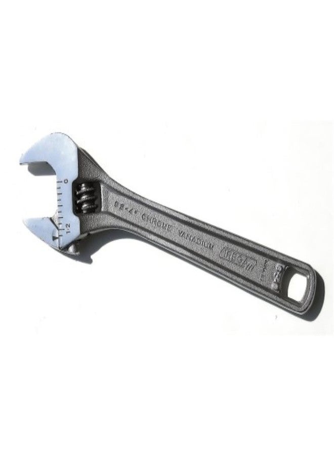 Irega 4" Ergonomic Adjustable Wrench, Triple-Chrome Finish, 92-4 - Image 1