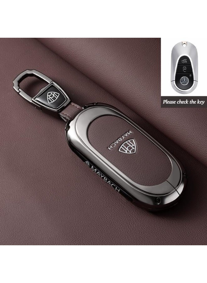 High-end car key cover suitable for Mercedes Maybach, GLS480 key cover, GLS600, GLS450, S-Class, all-inclusive premium metal material key cover