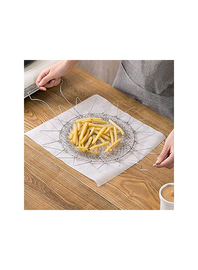 Raxoom Stainless Steel Colander and Fryer Basket - Image 3