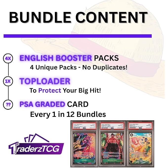 One Piece TCG English Booster Pack Bundle  (4 Pack English)  Perfect for One Piece Cards Game Fans, Anime Collectors, and TCG Enthusiasts - Image 3