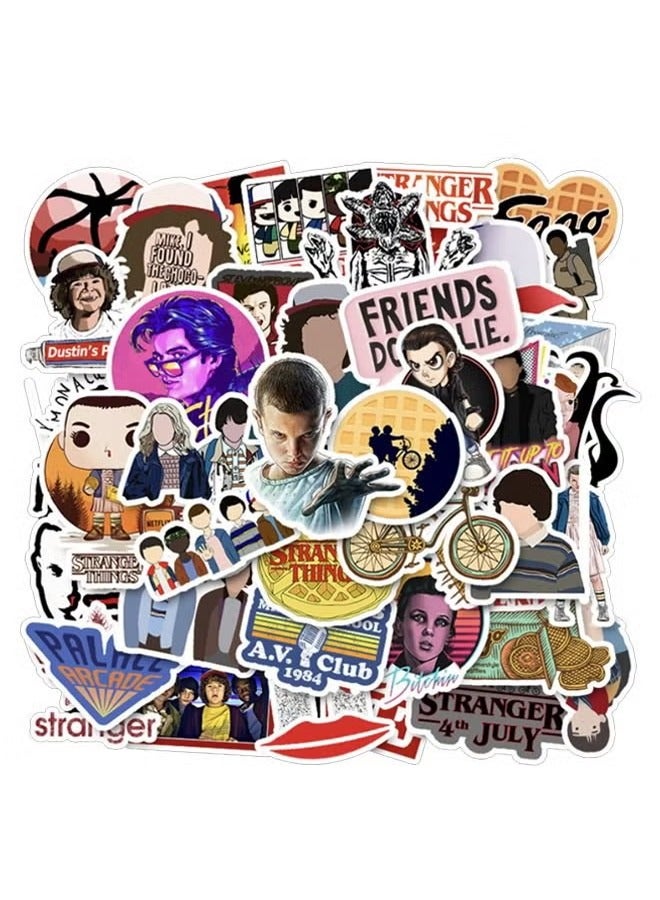 50-Piece Stranger Things 3 Waterproof Sticker Set - Image 1