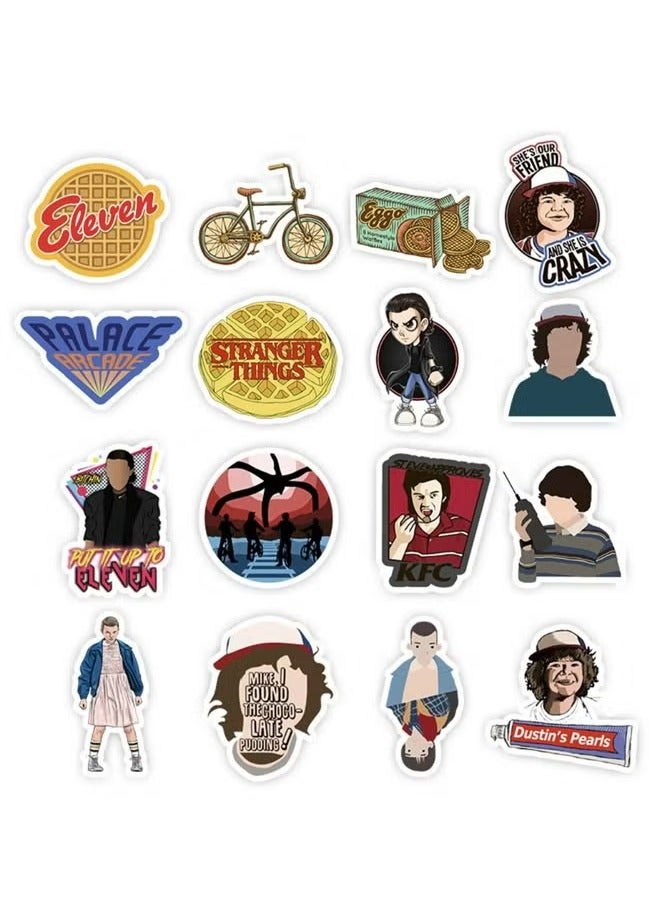 50-Piece Stranger Things 3 Waterproof Sticker Set - Image 3