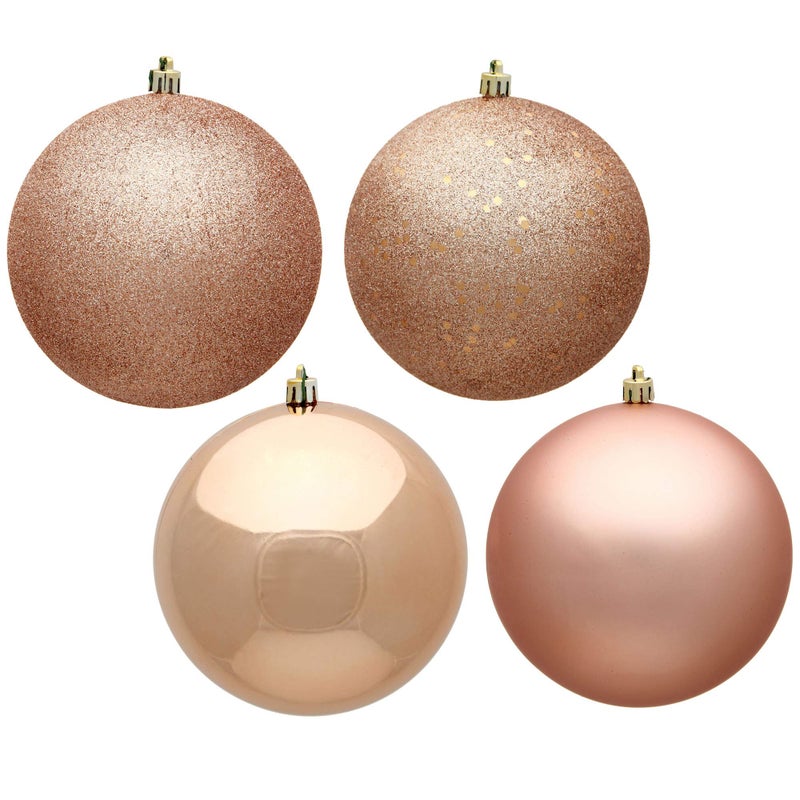 Vickerman N591558DA Ball Ornaments  6""  Rose Gold - Image 1