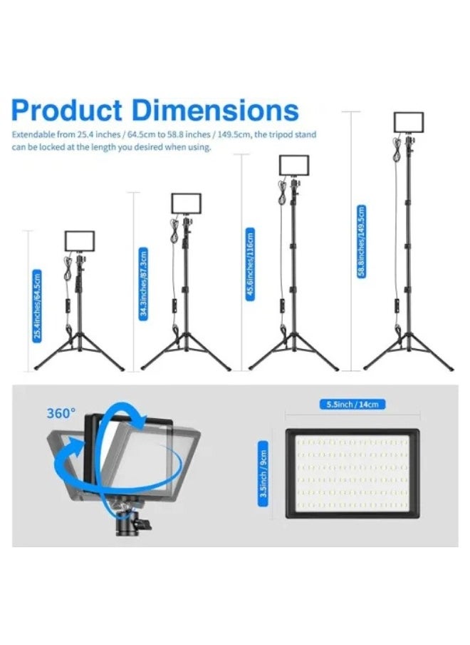 NEEWER ZC-10S 2 Pieces Pro USB Table Top LED Light Kit