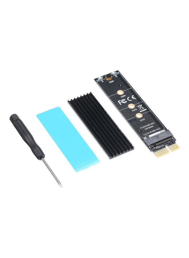 PCI-E To NVME M.2 Adapter Card With Heat Sink Kit Multicolour - Image 1
