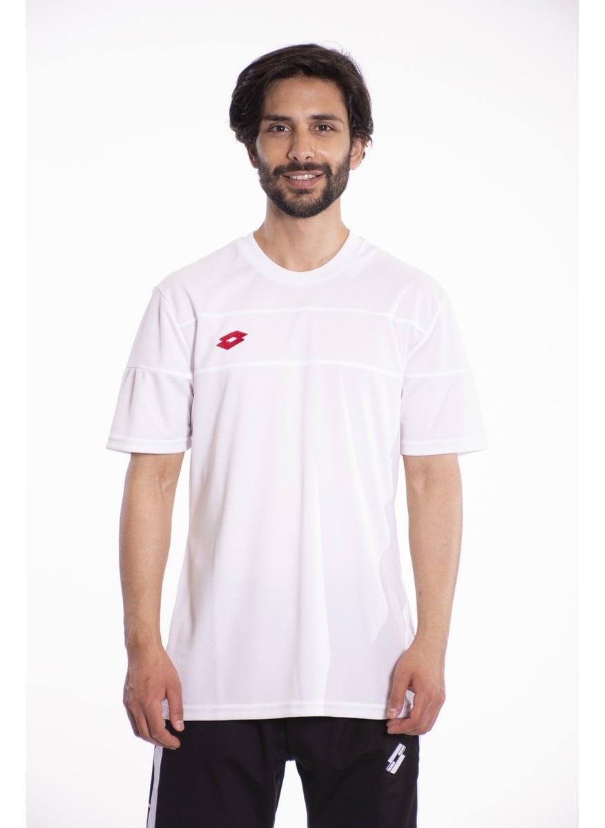 LOTTO T-Shirt Men White/red-Lucca Tee Pl  - Image 1