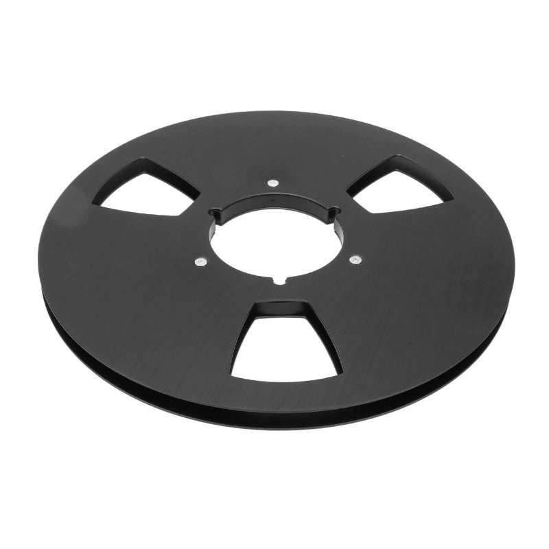 3 Hole Aluminum Alloy Empty Takeup Reel 10.5 Inch for Reel to Reel Tape Recorder - Aircraft NAB Flange with Stainless Steel Screws for Pioneer Universal Deck Restoration - Image 3