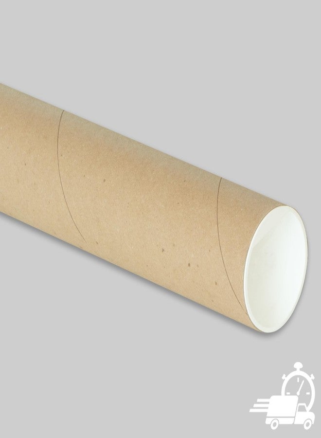 CLAUVINCK 2" x 15" Kraft Mailing Tube, shipping, Heavy Duty Mailers Poster Tube Packing 2 inches x 15 inches Office - Image 3