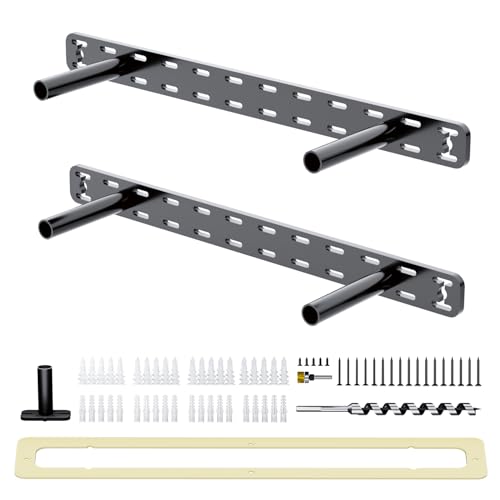 Craftersmark 2pcs Floating Shelf Hardware Heavy Duty Hidden Shelf Brackets SupportWall Mounting Invisible Floating Shelves Bracket with Jig 18 x 4 x 15 with Tools - Image 1