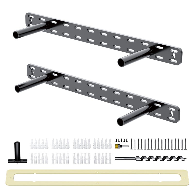 Craftersmark 2pcs Floating Shelf Hardware Heavy Duty Hidden Shelf Brackets SupportWall Mounting Invisible Floating Shelves Bracket with Jig 18 x 4 x 15 with Tools - Image 2