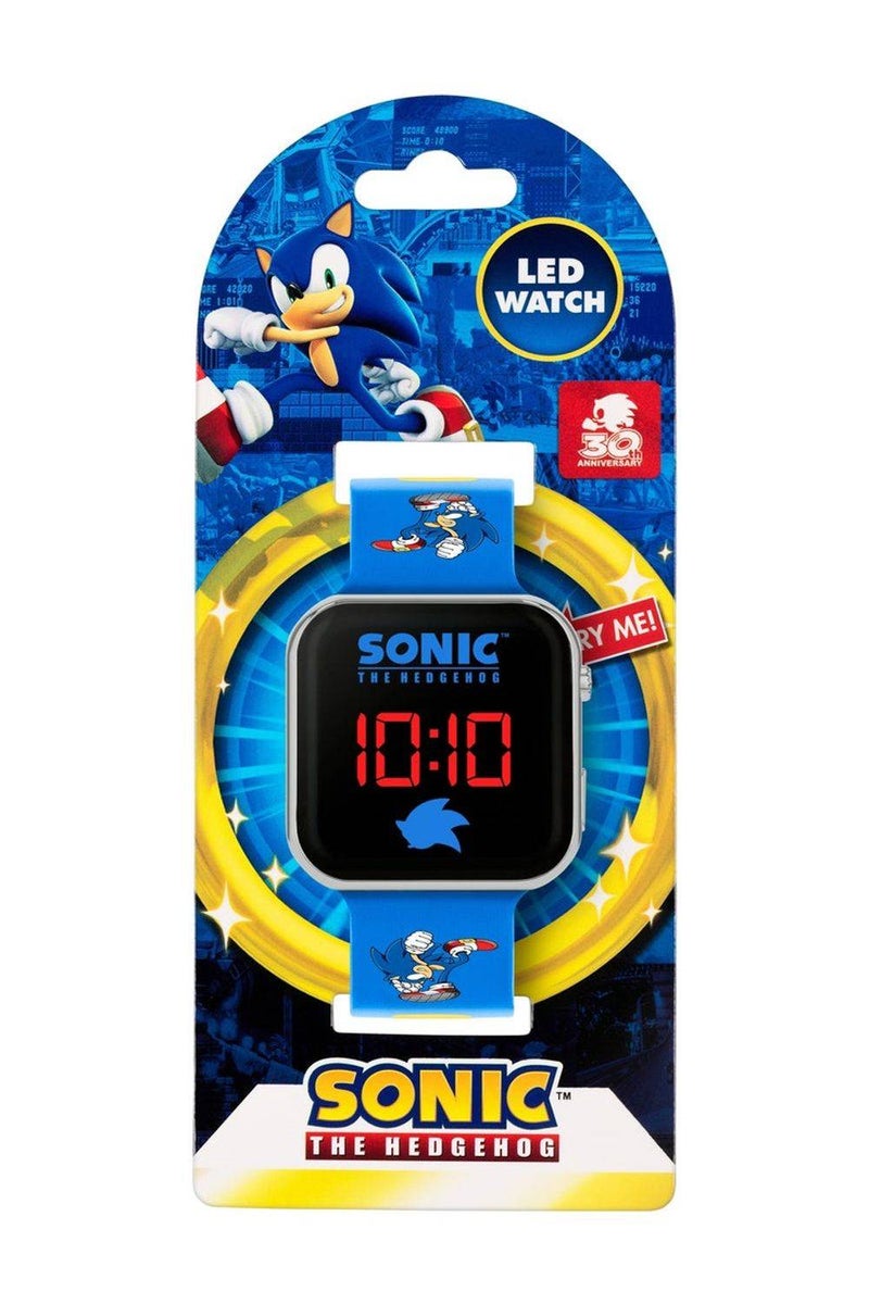 Sonic the Hedgehog 30th Anniversary LED Digital Watch (Blue) - Image 1