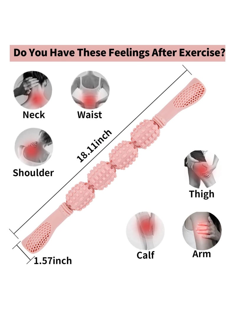 Excefore Fascia Muscle Roller - Cellulite Massager - Fascia Roller for Cellulite and Sore Muscles - Neck, Leg, Back, Body Roller Deep Tissue Massage Stick Tools - Image 5