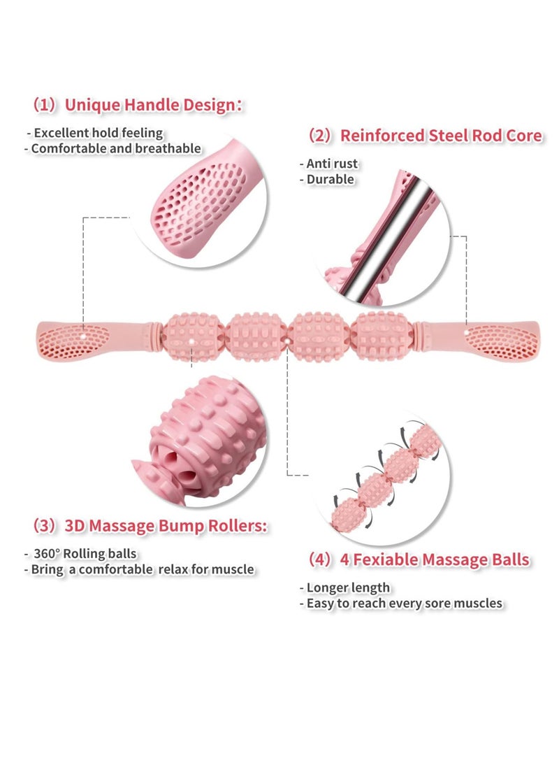 Excefore Fascia Muscle Roller - Cellulite Massager - Fascia Roller for Cellulite and Sore Muscles - Neck, Leg, Back, Body Roller Deep Tissue Massage Stick Tools - Image 4