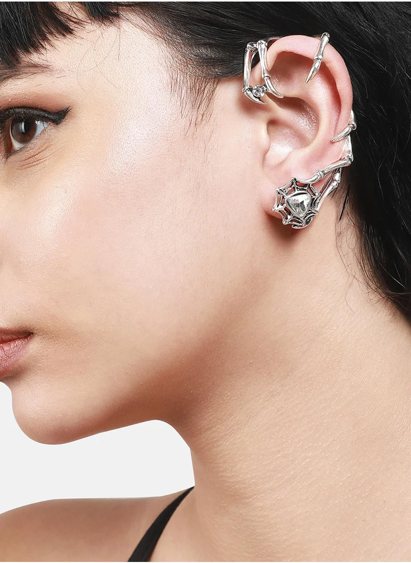 SOHI Edgy Spike Ear Cuff