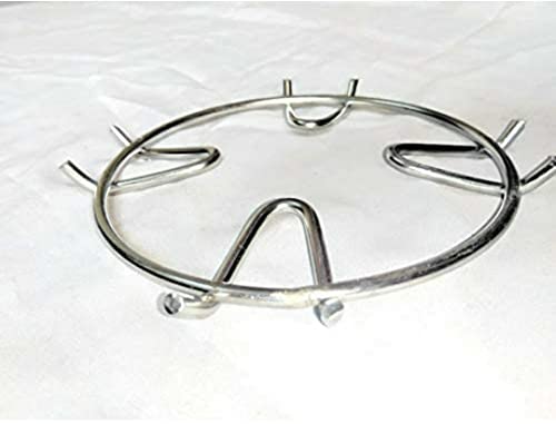 3D CREATIONS Extra Attachment Removable Steel Gas Stove Burner Grill Jali (Silver, 12.5X 12.5cm Round Shape) (Pack of 3) - Image 2