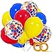Haptda Paw Party Balloons 40 Pack 12 Inch Red Yellow Royal Blue Latex Balloons with Confetti Balloon for Baby Shower Birthday Party Supplies Paw Party Decorations - Image 4