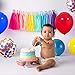 Haptda Paw Party Balloons 40 Pack 12 Inch Red Yellow Royal Blue Latex Balloons with Confetti Balloon for Baby Shower Birthday Party Supplies Paw Party Decorations - Image 2