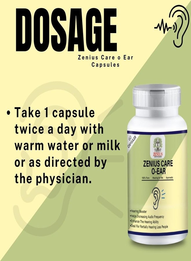 ZENIUS Ear Care, Ear Ringing Support Relief for Tinnitus, buzzing, Restore Peaceful Silence and Enhance Auditory Wellness Naturally 60 Capsules - Image 4
