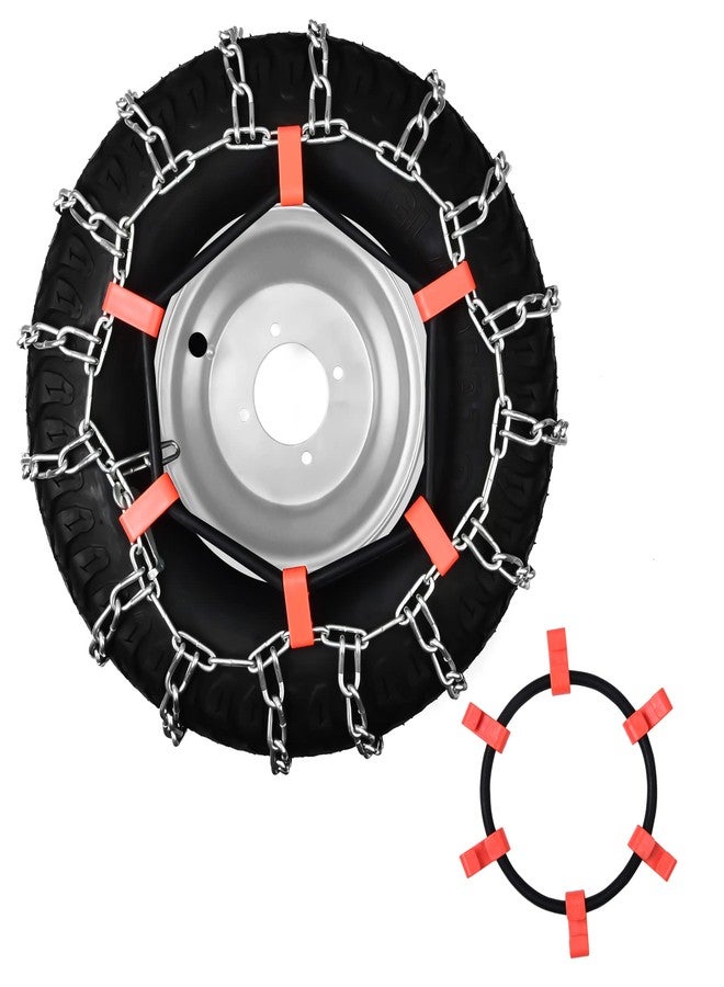Multisland 1 Pair Tire Chain Rubber Tensioner Snow Chain Tensioners Tire Traction Chain Tightener Fit for 18x9.5-8, 18x8.5-8, 20x8.00-8, 20x10-8 Lawn Garden Tractor Snow Blower Tire Chain - Image 3