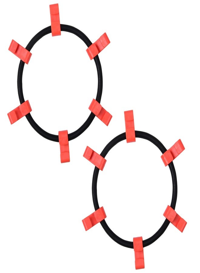 Multisland 1 Pair Tire Chain Rubber Tensioner Snow Chain Tensioners Tire Traction Chain Tightener Fit for 18x9.5-8, 18x8.5-8, 20x8.00-8, 20x10-8 Lawn Garden Tractor Snow Blower Tire Chain - Image 1