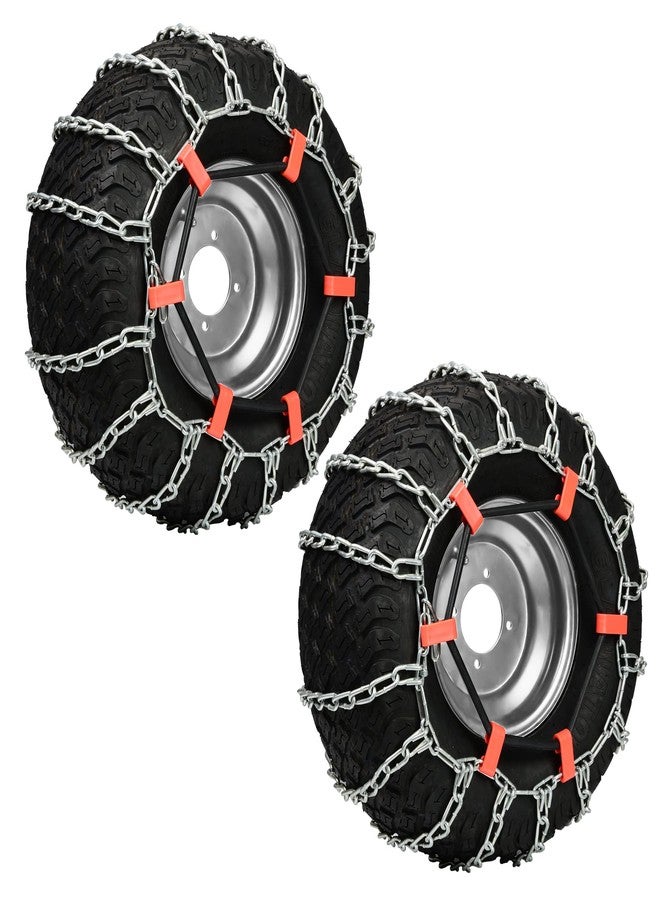 Multisland 1 Pair Tire Chain Rubber Tensioner Snow Chain Tensioners Tire Traction Chain Tightener Fit for 18x9.5-8, 18x8.5-8, 20x8.00-8, 20x10-8 Lawn Garden Tractor Snow Blower Tire Chain - Image 2