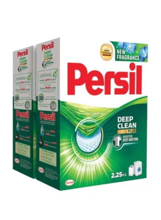 Persil Powder Laundry Detergent With Powerful Cleaning Formula For Tough Stain Removal And Long Lasting Freshness 2.25kg x 2 - Image 1