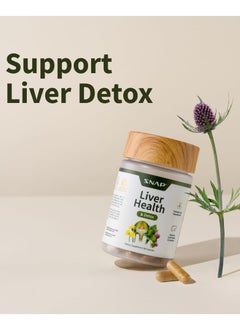 SNAP SUPPLEMENTS Liver Health And Detox Promotes Liver Detoxification and Support Liver Health and Function Dietary Supplement 60 Capsules  - Image 5