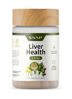 SNAP SUPPLEMENTS Liver Health And Detox Promotes Liver Detoxification and Support Liver Health and Function Dietary Supplement 60 Capsules  - Image 1