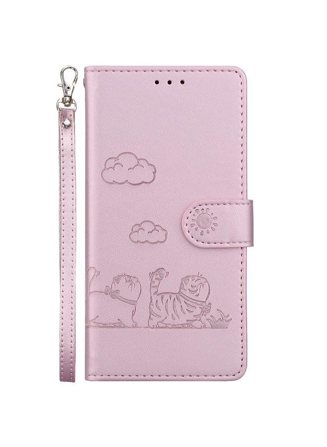 Zaboon Case For Honor X9b / Magic6 Lite Cute Cats RFID Leather Phone Case - Image 2