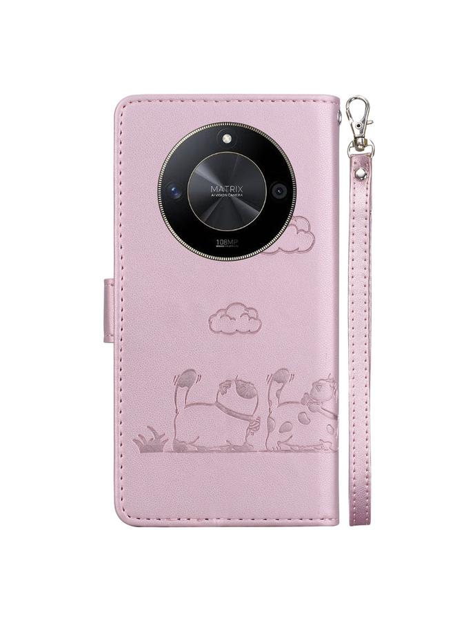Zaboon Case For Honor X9b / Magic6 Lite Cute Cats RFID Leather Phone Case - Image 3