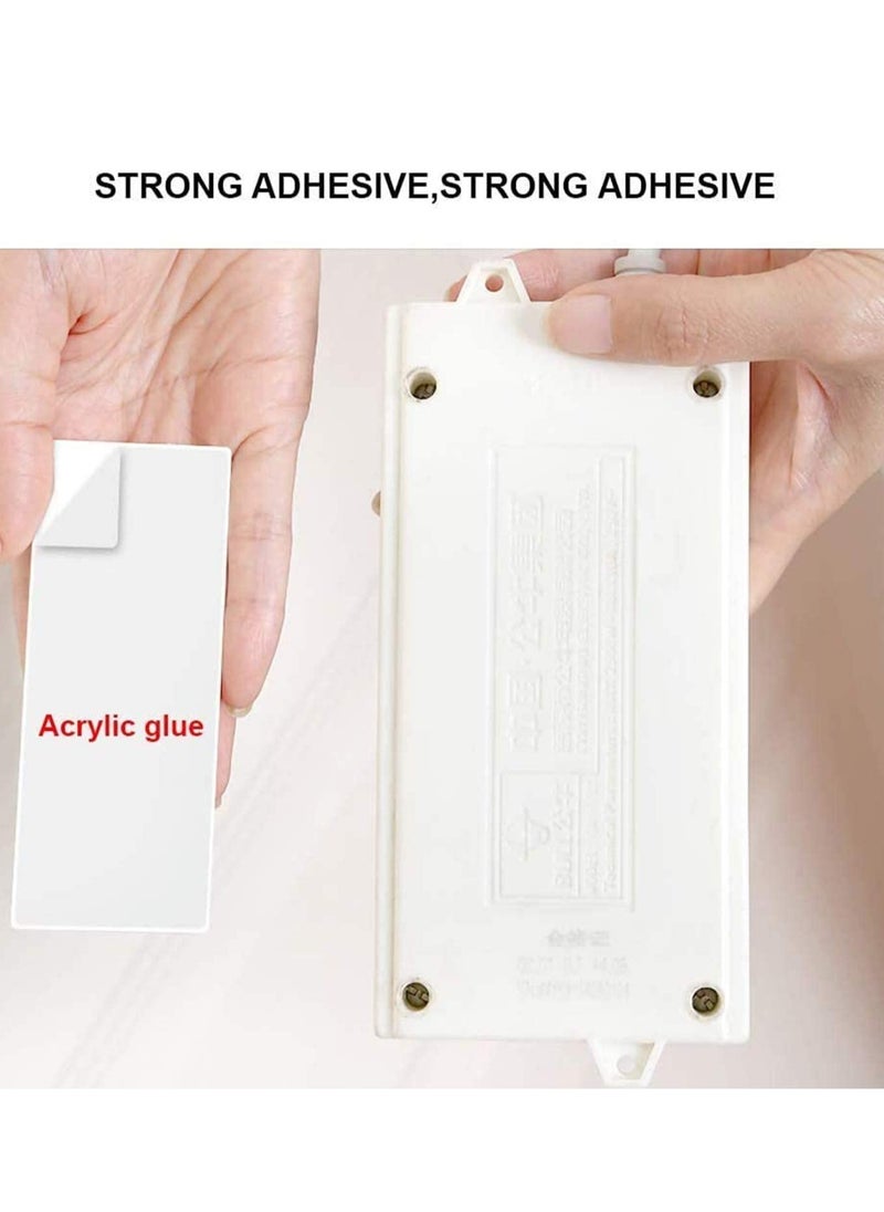 SYOSI Self Adhesive Power Strip Fixator No Hole Plug-in Wall Mount Socket Sticker Reusable Adapter Fixer (Pack of 2)  - Image 4
